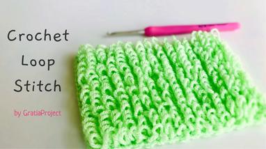 Try This – Crochet Loop Stitch – Carpet Rug Basic – Gratia Project